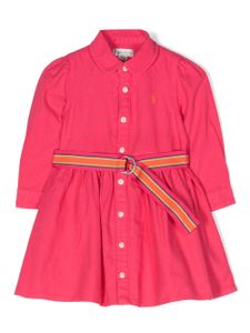 Ralph Lauren Kids robe Polo Pony en coton - Rose