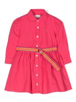 Ralph Lauren Kids robe Polo Pony en coton - Rose - thumbnail