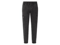 LIVERGY Heren denim joggers (Grijs, L)