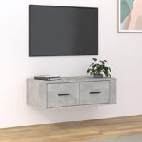 Tv-hangmeubel 80x36x25 cm bewerkt hout betongrijs - thumbnail