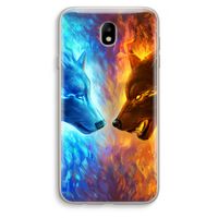 Fire & Ice: Samsung Galaxy J7 (2017) Transparant Hoesje