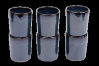 Koffiekopjes set van 6 - 150 ml - 6 persoons - Faro - blauw - Portugees stoneware