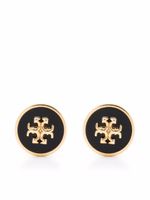 Tory Burch puces d'oreilles Kira en émail - Noir