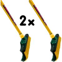 Synx Tools Set van 2 stuks Klauwbezem 28cm - Telescopische steel 70 - 140cm