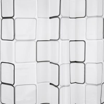 Differnz Cubi douchegordijn 100% PEVA - waterdicht - 180 x 200 cm - zwart