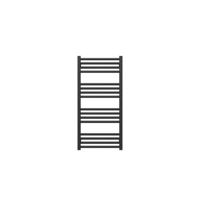 Crosswater MPRO handdoekradiator - 90x43cm - 342watt - Mat Zwart MP48X93MB