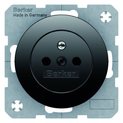 Berker wandcontactdoos penaarde R1-R3 zwart 6167332045