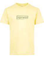 Supreme x KAWS t-shirt Chalk Logo - Jaune