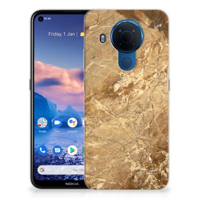 Nokia 5.4 | TPU | Siliconen hoesje | Marmer Creme