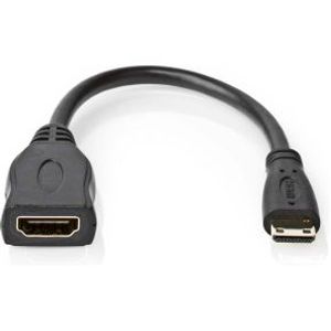 High Speed HDMI-Kabel met Ethernet | HDMI Mini-Connector | HDMI Output | 4K@30Hz | 10.2 Gbps |