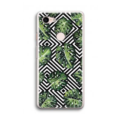 Geometrische jungle: Google Pixel 3 Transparant Hoesje