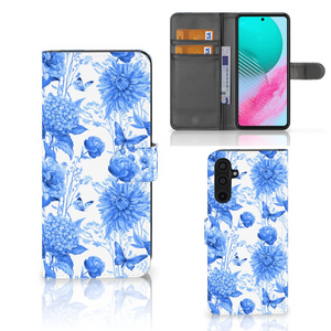 Hoesje voor Samsung Galaxy M54 Flowers Blue