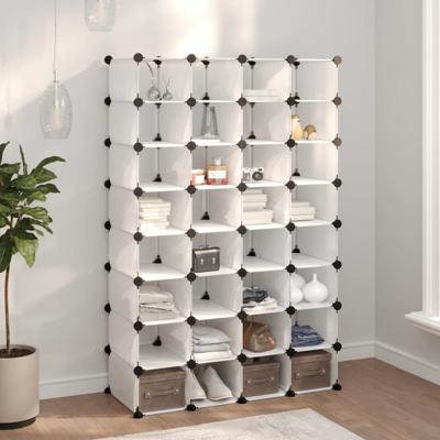 Schoenenrek 93x36,5x140 cm polypropeen transparant
