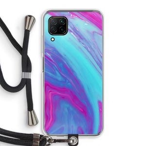 Zweverige regenboog: Huawei P40 Lite Transparant Hoesje met koord