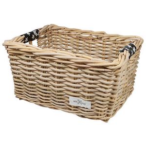 Rieten Fietsmand L Stars Original naturel