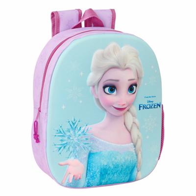 Schoolrugzak Frozen Roze Hemelsblauw 27 x 33 x 10 cm