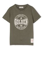 Golden Goose Kids t-shirt à logo imprimé - Vert - thumbnail