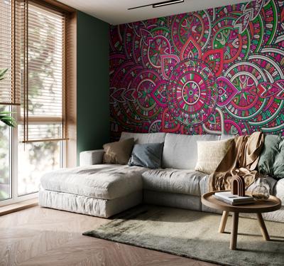 Boho mandala fotobehang