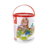 Classic World houten blokken stad, 120dlg. Classic World houten blokken stad, 120dlg.