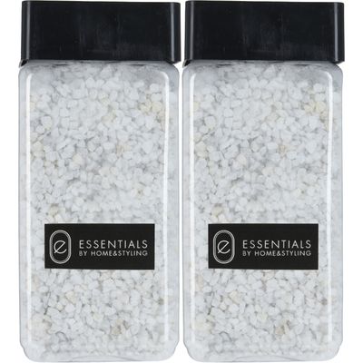 Decoratie steentjes/hobby steentjes - Wit - 1100 ml - 2/3 mm