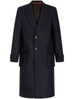 ETRO single-breasted cargo-pocket coat - Noir