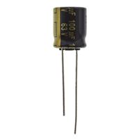 Panasonic Elektrolytische condensator Radiaal bedraad 5 mm 100 µF 63 V 20 % (Ø) 10 mm 1 stuk(s)