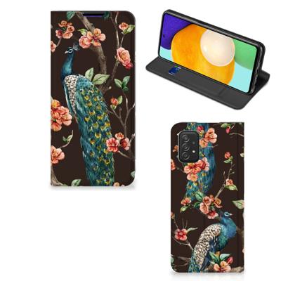 Samsung Galaxy A03s | Hoesje maken | Pauw met Bloemen