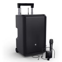 LD Systems ANNY 10 HBH2 B5 mobiele accu speaker met draadloze microfoon & headsetmicrofoon - thumbnail