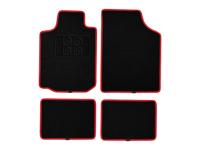ULTIMATE SPEED Automattenset 4-delig (Zwart/rood)