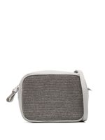 Fabiana Filippi sac à bandoulière à strass - Gris