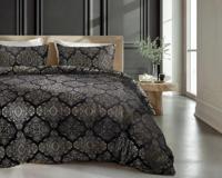 RoyalTextile - Glamour Art Foil Dekbedovertrek Flanel - Zwart - 240 x 220 RoyalTextile - Glamour Art Foil Dekbedovertrek Flanel - Zwart - 240 x 220