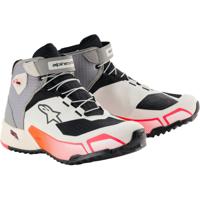 ALPINESTARS CR-X Women's Drystar Shoes, Motorschoenen, Wit-Mid Grijs-Zwart-Diva Roze