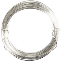 Creativ Company Verzilverd draad, dikte 0,4 mm, verzilverd, 20 m/ 1 rol