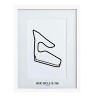 Formule 1 Circuit Red Bull Ring Oostenrijk 3D Print - Wit