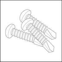 Schrauben silber Finprotect Plus Material STA ELLEN