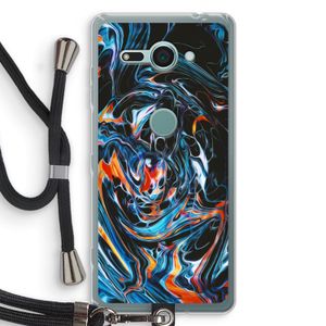 Black Unicorn: Sony Xperia XZ2 Compact Transparant Hoesje met koord