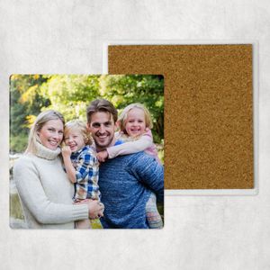 Pannenonderzetter - vierkant - met eigen foto - Ontwerp-zelf.nl