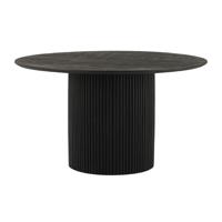 Eetkamertafel Ø140, zwarte acacia