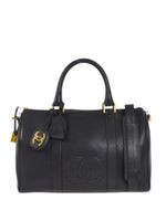 CHANEL Pre-Owned sac de voyage en cuir (1995) - Noir