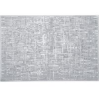 10x Rechthoekige placemats glanzend zilver 30 x 45 cm - thumbnail