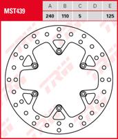 TRW Remschijf "mst439" van rotor mst439 rigid