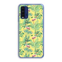 Flamingo party: Xiaomi Redmi 9T Transparant Hoesje