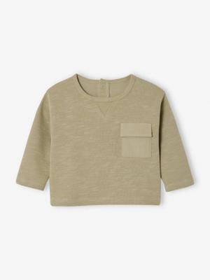 T-shirt baby lange mouwen kaki
