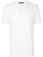 Dolce & Gabbana t-shirt à col v - Blanc