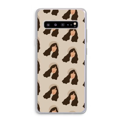 Bonjour mon amour: Samsung Galaxy S10 5G Transparant Hoesje