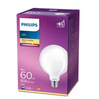 Philips LED Globe Mat - 60 W - E27 - warmwit licht