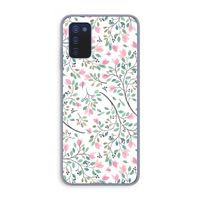 Sierlijke bloemen: Samsung Galaxy A03s Transparant Hoesje Sierlijke bloemen: Samsung Galaxy A03s Transparant Hoesje