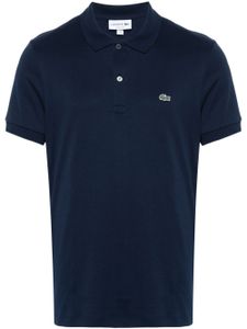 Lacoste polo en coton à patch logo - Bleu