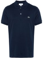 Lacoste polo en coton à patch logo - Bleu - thumbnail