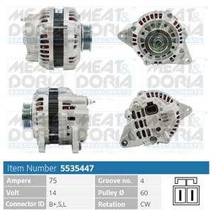 Meat Doria Alternator/Dynamo 5535447